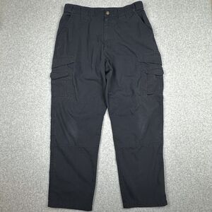 Tru Spec 24-7 Tactical Cargo Pants Mens 35x30 Navy Blue Ripstop Canvas‎ Work